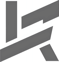 Минималистичный абстрактный логотип компании Беляев Адвокат в серых тонах на белом фоне